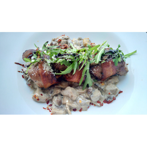 Pork Loin With Mushrooms Sauce 