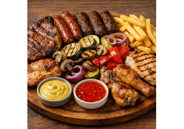 Mix Grill + Băutură (2 persoane)