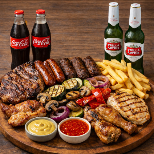 Mix Grill + Băutură (4 persoane)